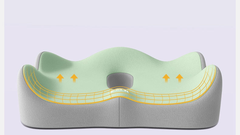 Our ergonomic cushion allows you to enjoy 8 hours of pain-free comfort