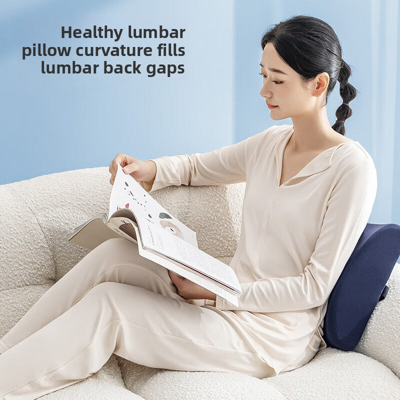 Square Memory Foam Lumbar Cushion Office Car Lumbar Cushion