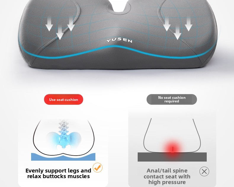 Pressure-Relieving Memory Foam Seat Cushion & Backrest Set | Ergonomic Lumbar Support | Relieves Back Pain, Suitable for Office, Car Seats, and Home Use