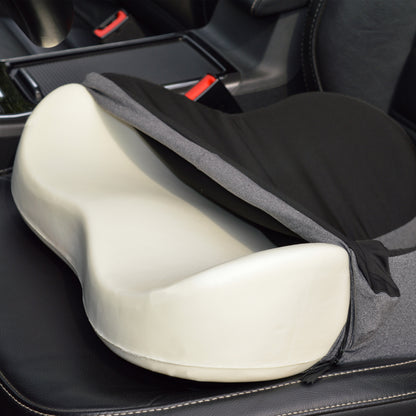 Patented pressure-reducing cushion for prolonged sitting in cars, office/home chairs, wheelchairs - Ultra-high density memory foam for hips, tailbone, coccyx, sciatica