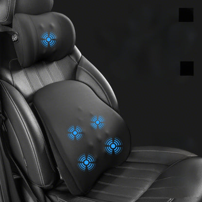 Auto Memory Foam Lumbar Support with Electric Massage