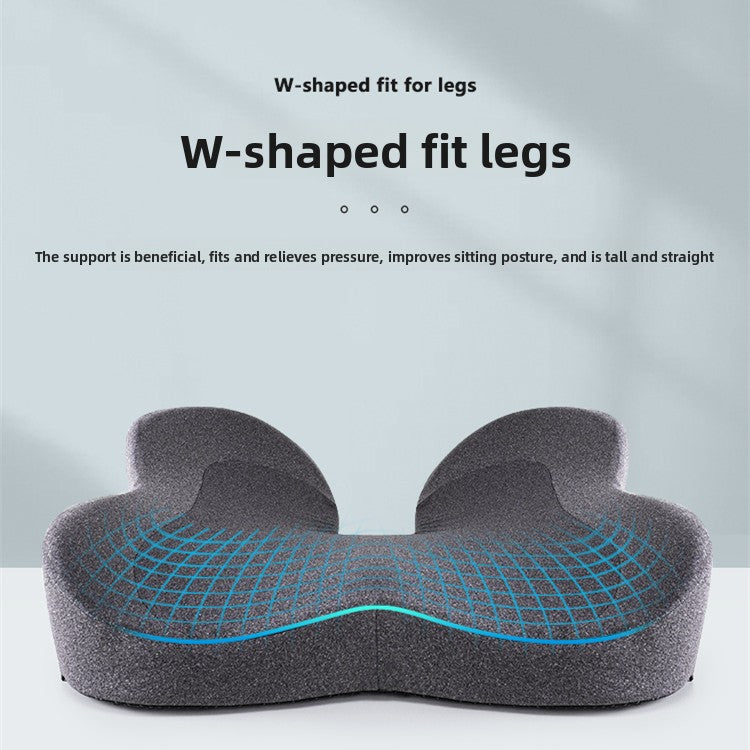 Patented pressure-reducing cushion for prolonged sitting in cars, office/home chairs, wheelchairs - Ultra-high density memory foam for hips, tailbone, coccyx, sciatica