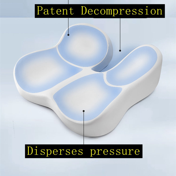 Patented pressure-reducing cushion for prolonged sitting in cars, office/home chairs, wheelchairs - Ultra-high density memory foam for hips, tailbone, coccyx, sciatica