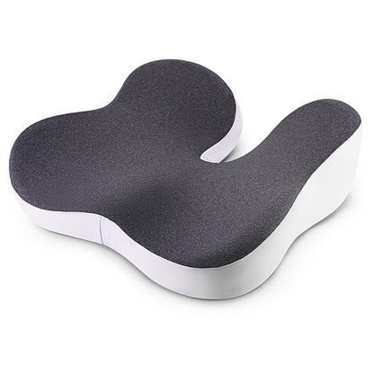 Patented pressure-reducing cushion for prolonged sitting in cars, office/home chairs, wheelchairs - Ultra-high density memory foam for hips, tailbone, coccyx, sciatica