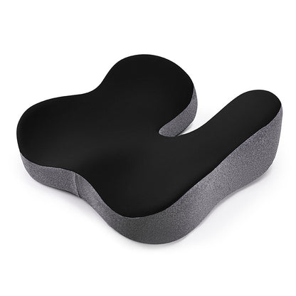 Patented pressure-reducing cushion for prolonged sitting in cars, office/home chairs, wheelchairs - Ultra-high density memory foam for hips, tailbone, coccyx, sciatica