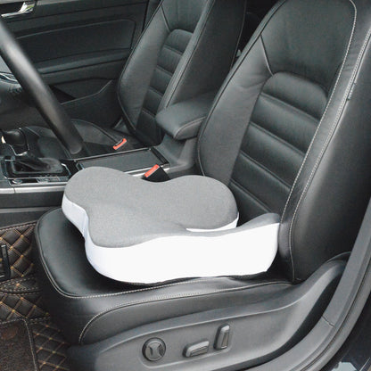 Patented pressure-reducing cushion for prolonged sitting in cars, office/home chairs, wheelchairs - Ultra-high density memory foam for hips, tailbone, coccyx, sciatica